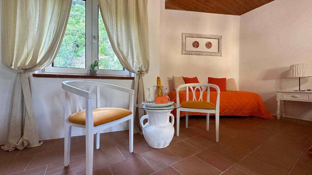 Postel nebo postele na pokoji v ubytování B&B La Terazza Sul Cielo di Maratea