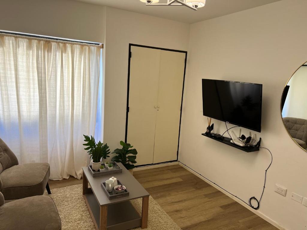 Et tv og/eller underholdning på Departamento confortable centro Wi Fi - cochera opcional