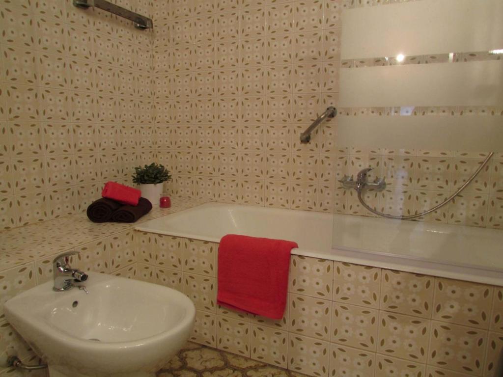 Koupelna v ubytování Apartamento Maestro Parada