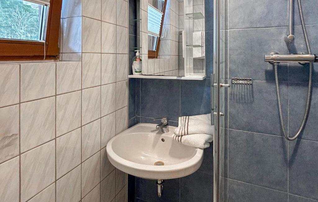 Kúpeľňa v ubytovaní Gemuetliche Ferienwohnung