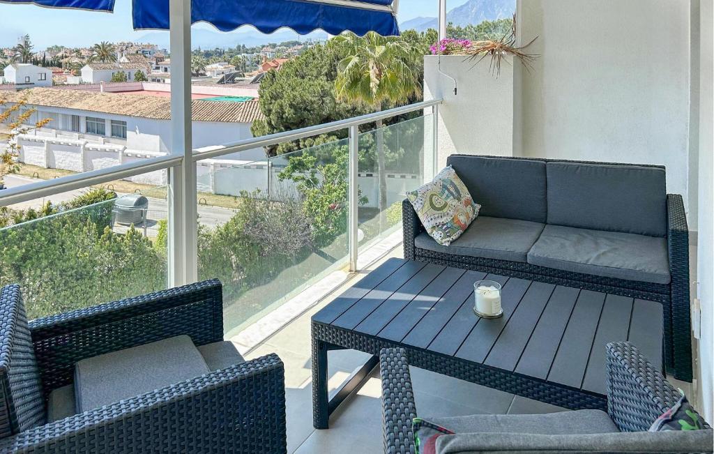 Μπαλκόνι ή βεράντα στο 1 Bedroom Cozy Apartment In Marbella