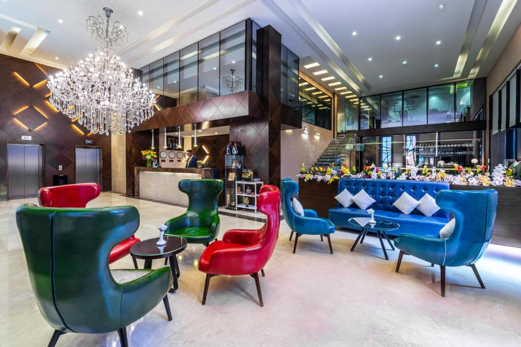 Zona de estar de Sulaf Luxury Hotel