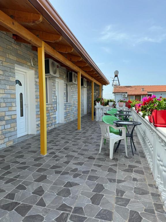 Balkón nebo terasa v ubytování Holiday House