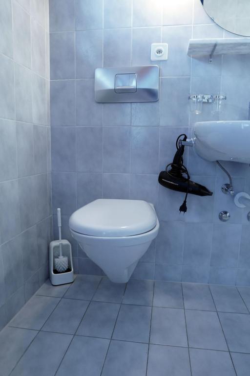 Koupelna v ubytování Hotel Schiffahrt