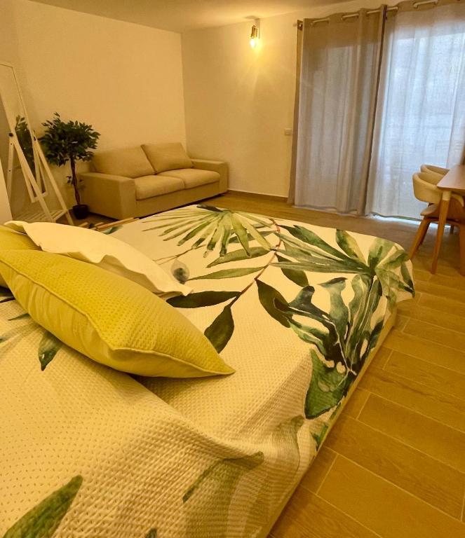 Posezení v ubytování Apartment Inside the wave A