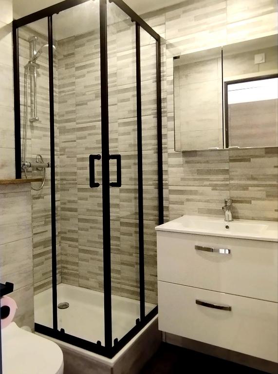 Kúpeľňa v ubytovaní Appartement Vias-Plage