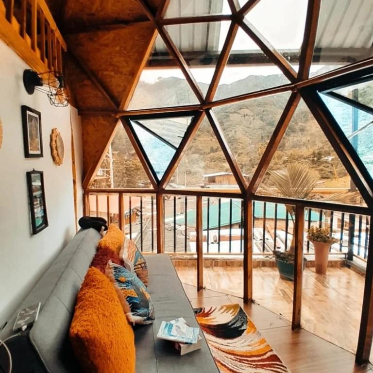 Posezení v ubytování Glamping Ibanazk
