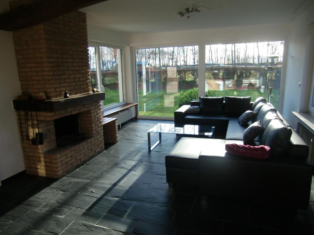 Posezení v ubytování Ferienhaus-Eicherscheid
