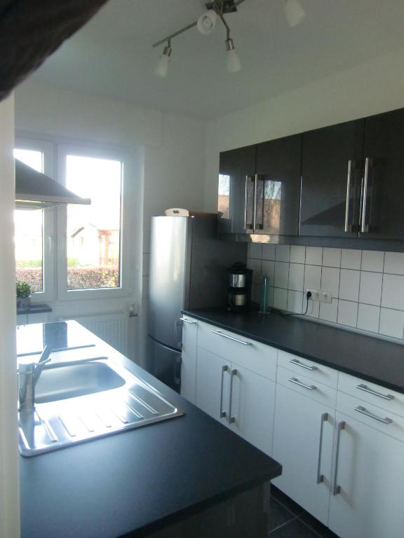 Kuchyň nebo kuchyňský kout v ubytování Ferienhaus-Eicherscheid