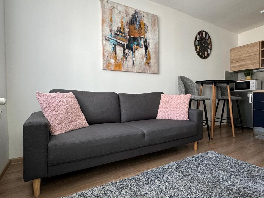 Istumisnurk majutusasutuses Apartman 4YOU: Urban dreams