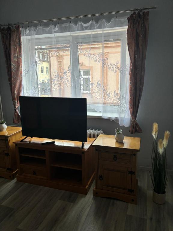 TV a/nebo společenská místnost v ubytování Penzion u Dušků