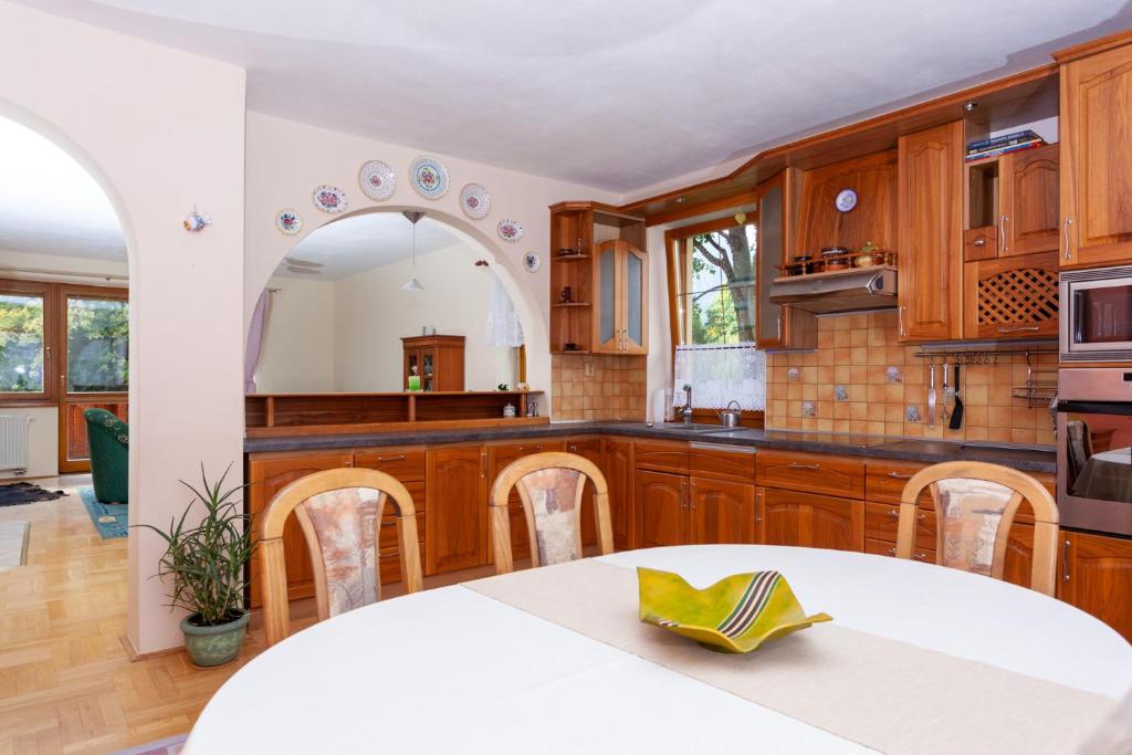 A kitchen or kitchenette at Penzión Javor