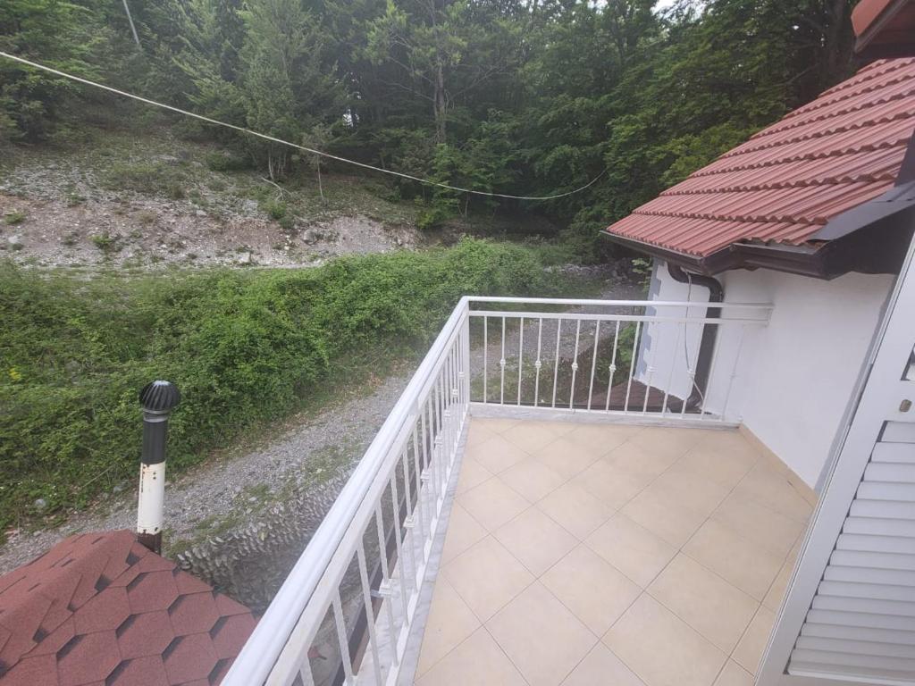 Balkón nebo terasa v ubytování Vila 86