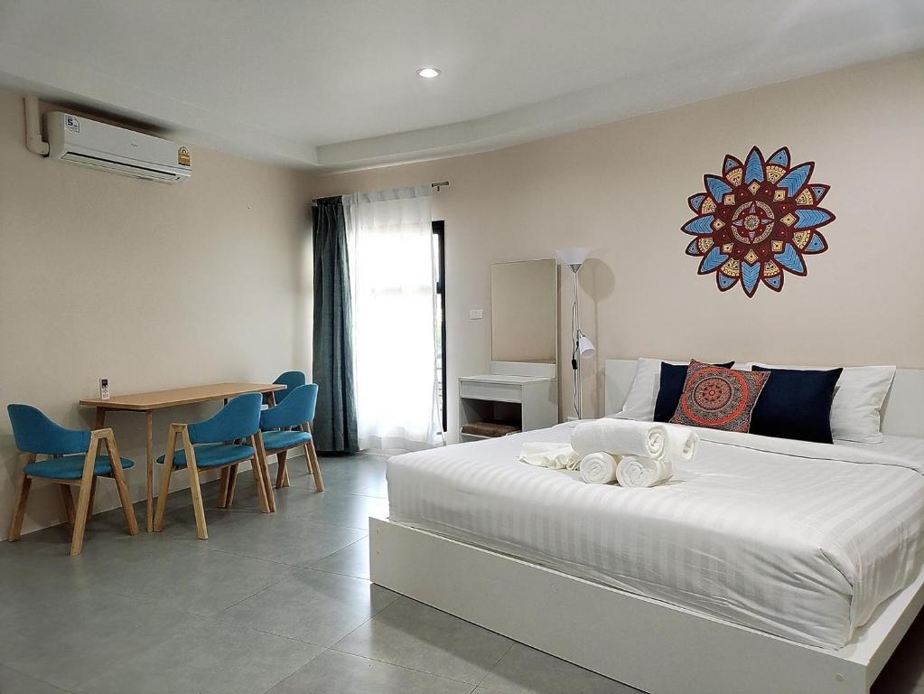 Postel nebo postele na pokoji v ubytování Villa LunaSole Samui