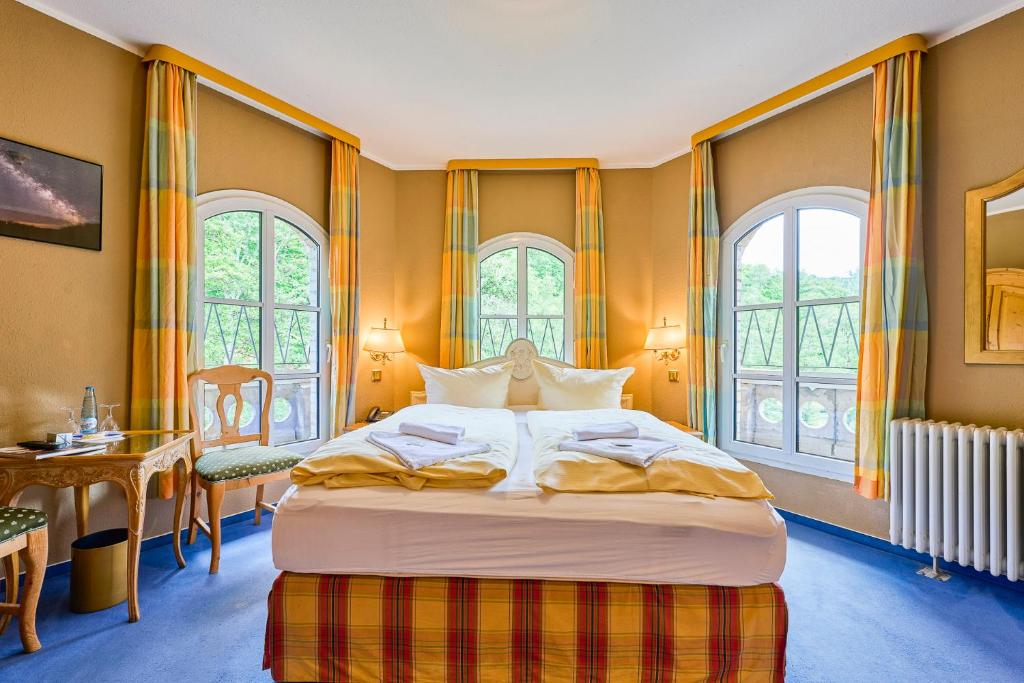 Postelja oz. postelje v sobi nastanitve Hotel Bodeblick