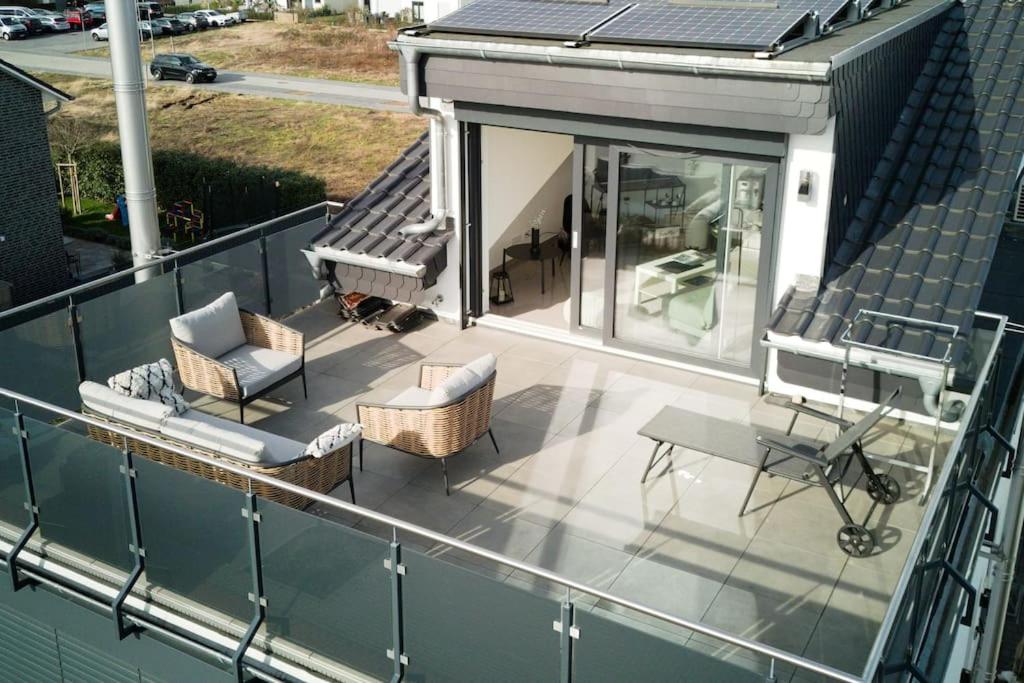 Μπαλκόνι ή βεράντα στο Nachhaltiges Penthouse mit Dachterasse