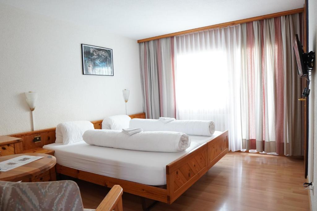 Postel nebo postele na pokoji v ubytování Hotel Schiffahrt