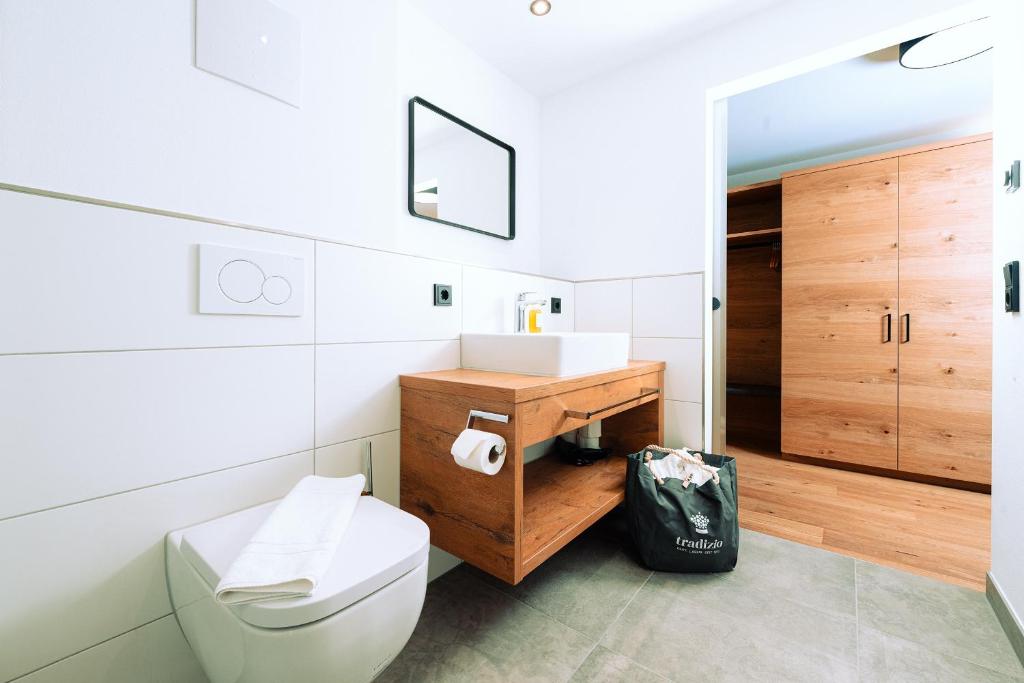 Koupelna v ubytování Hotel Tradizio