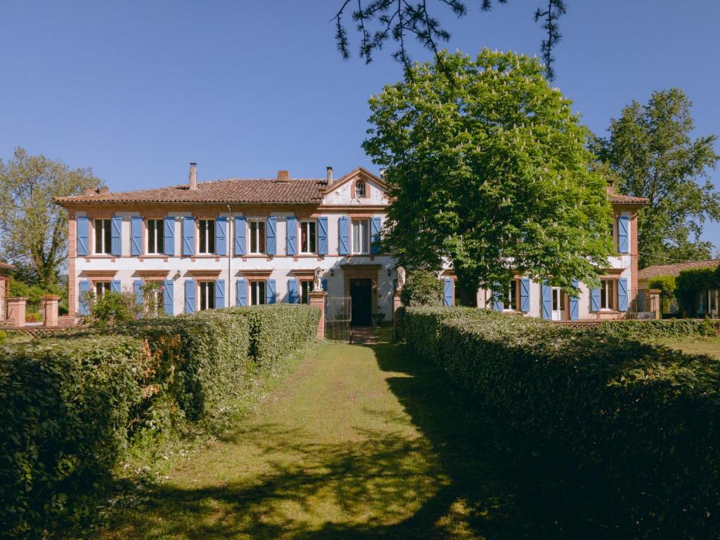 Zahrada ubytování Le Manoir de Lisle