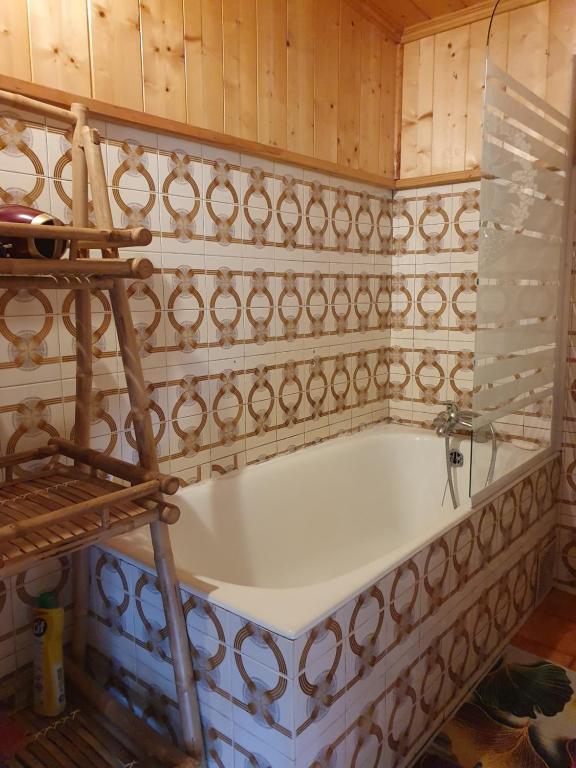 Koupelna v ubytování Chambre paille en queue