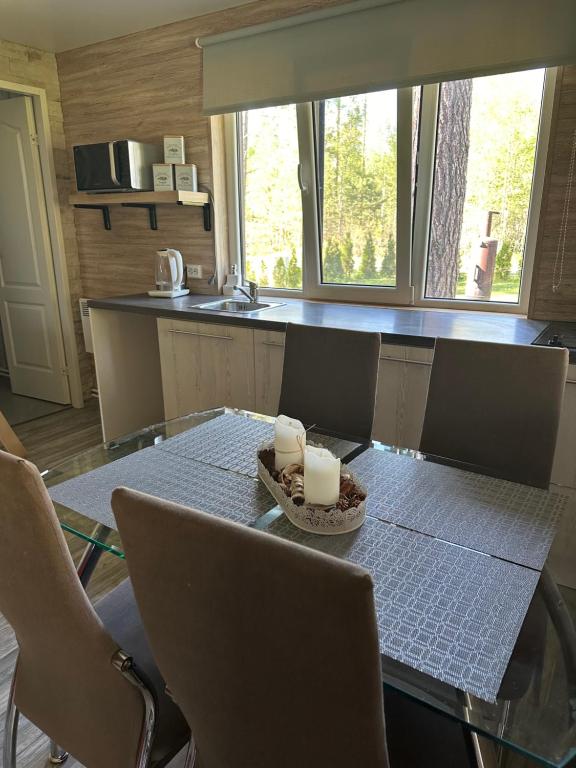 Kuchyň nebo kuchyňský kout v ubytování Kurumajake Peipsi järv