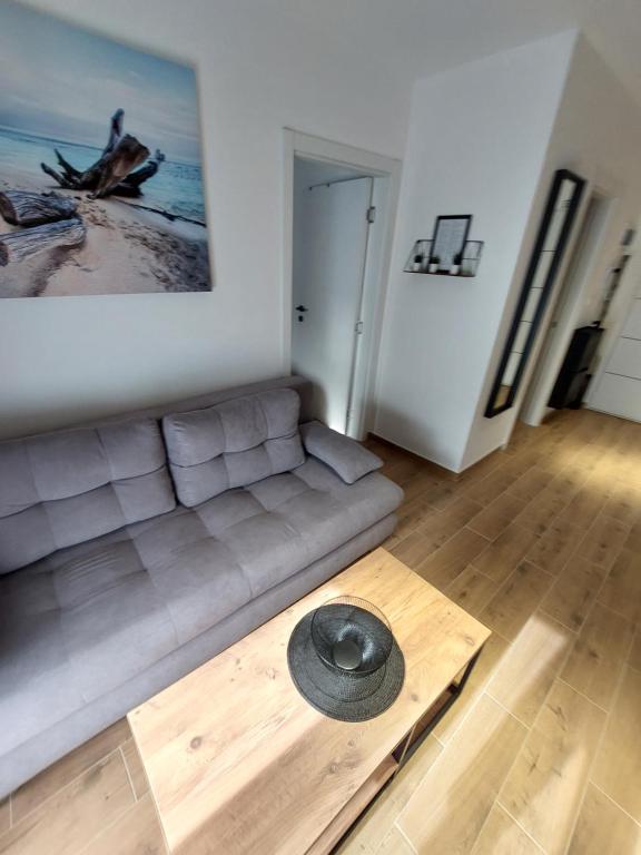 Een zitgedeelte bij Apartman Anna Srebrno jezero