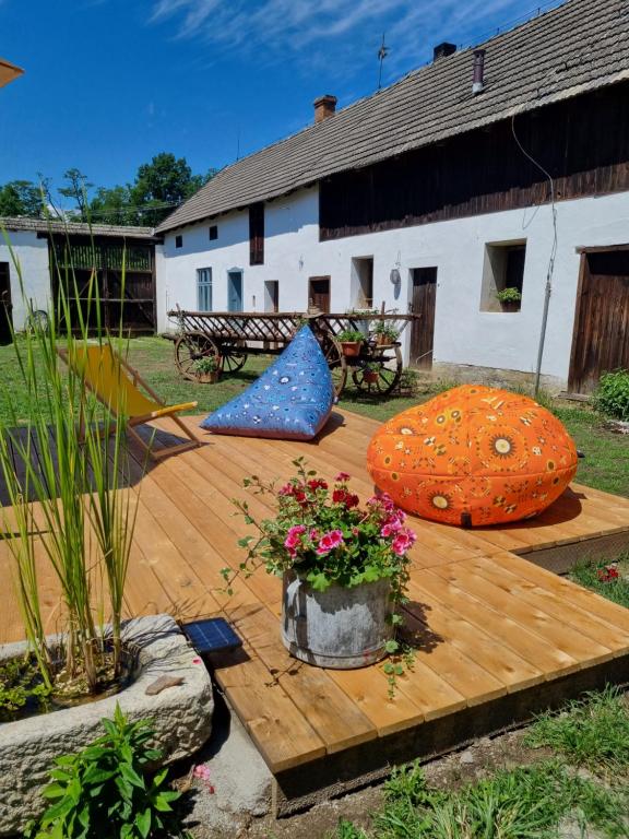 Zahrada ubytování Statek u Benešů