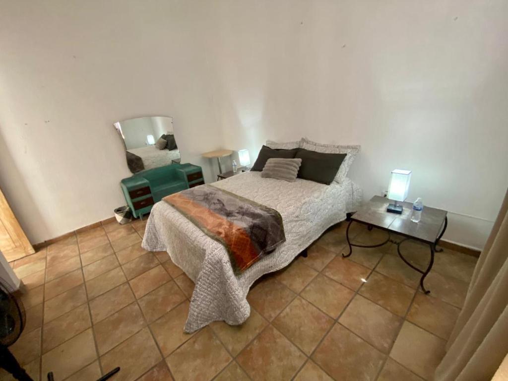 Katil atau katil-katil dalam bilik di Casa las Trojes