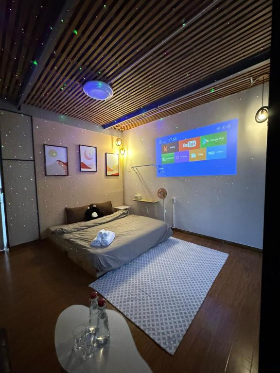 Postel nebo postele na pokoji v ubytování Baos Home