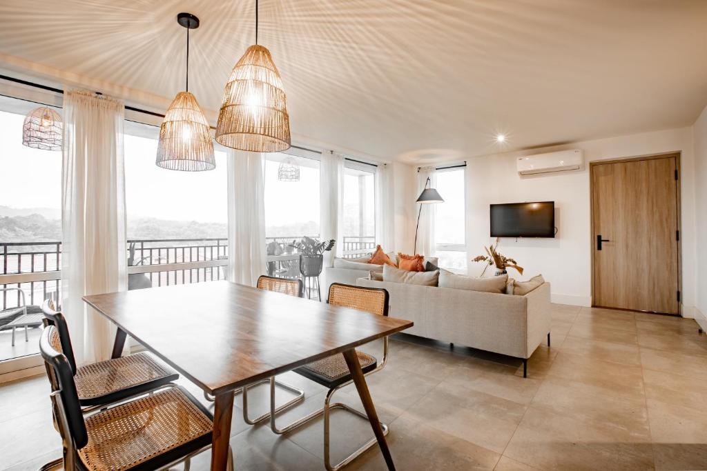 Posezení v ubytování Ocean View Apartment - Blue Venao