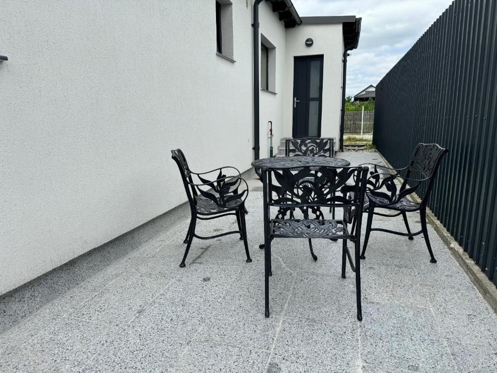 Balkón nebo terasa v ubytování Casa Andreea