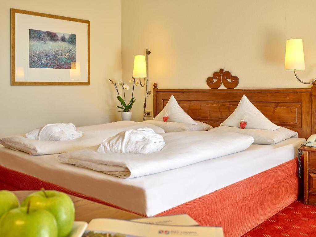 Postel nebo postele na pokoji v ubytování Fit Vital Aktiv Hotel DAS LUDWIG