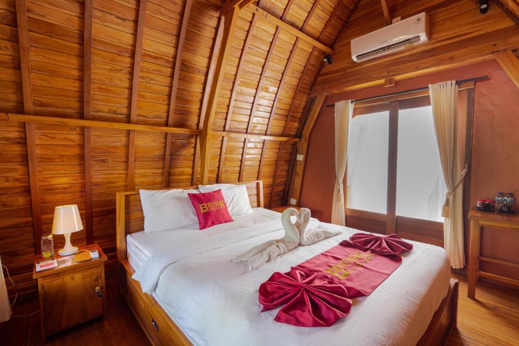 Posteľ alebo postele v izbe v ubytovaní Brisk Homestay at Uluwatu RedPartner