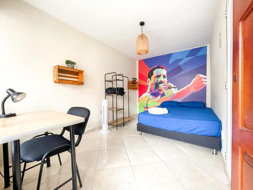 Postel nebo postele na pokoji v ubytování Casa Clandestina Guest House