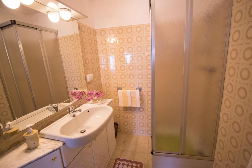 Koupelna v ubytování B&B Pregasina