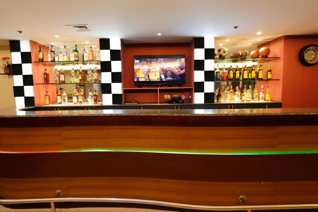 Lounge nebo bar v ubytování Eurotel Las Pinas