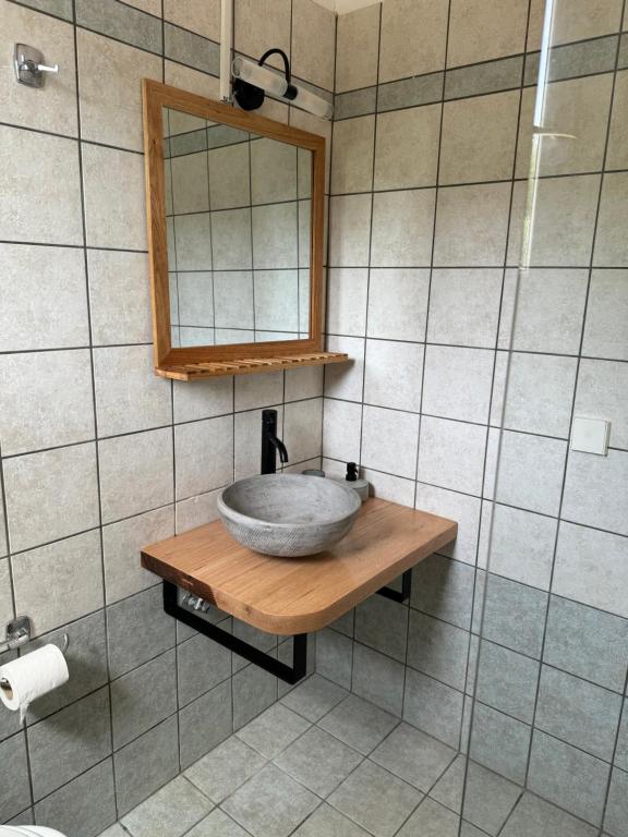 Kúpeľňa v ubytovaní Artemis Villa