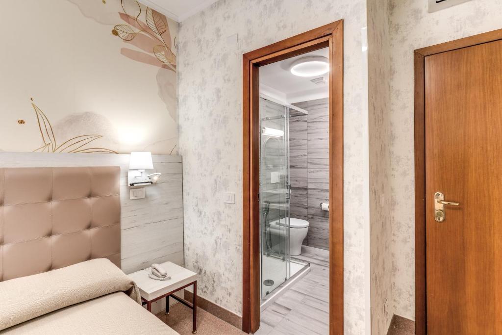 Koupelna v ubytování Hotel Milo