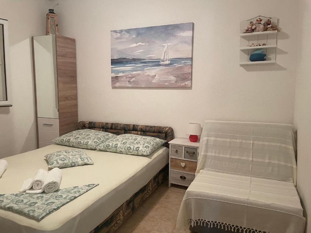 Posteľ alebo postele v izbe v ubytovaní Villa Terra Nostra Hvar