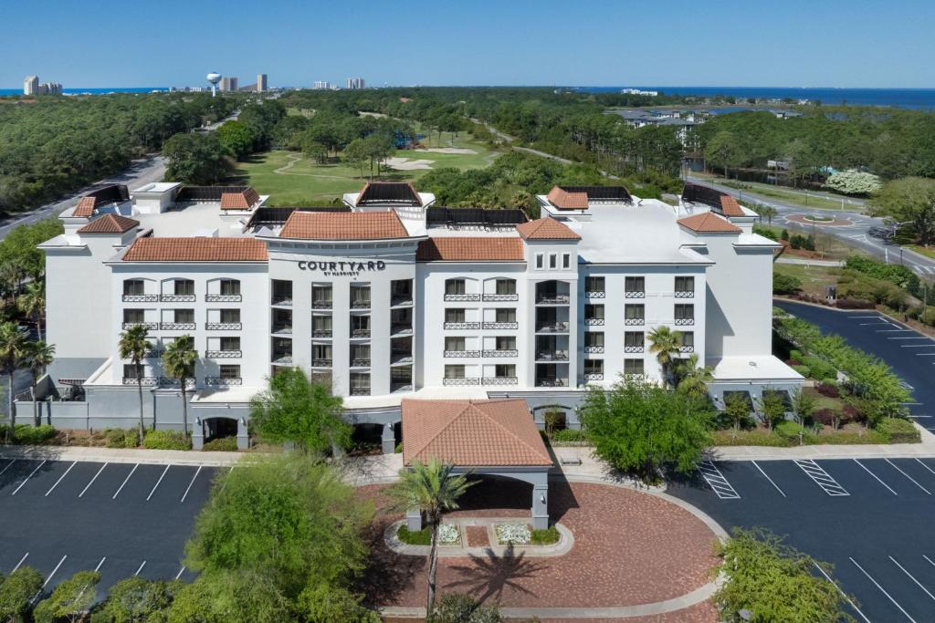 an aerial view of the coronado hotel at Courtyard by Marriott Sandestin at Grand Boulevard in Destin