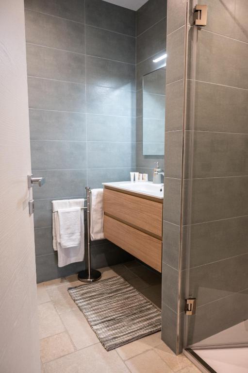 Koupelna v ubytování Petra B&B