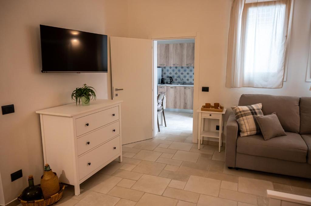 TV a/nebo společenská místnost v ubytování Petra B&B
