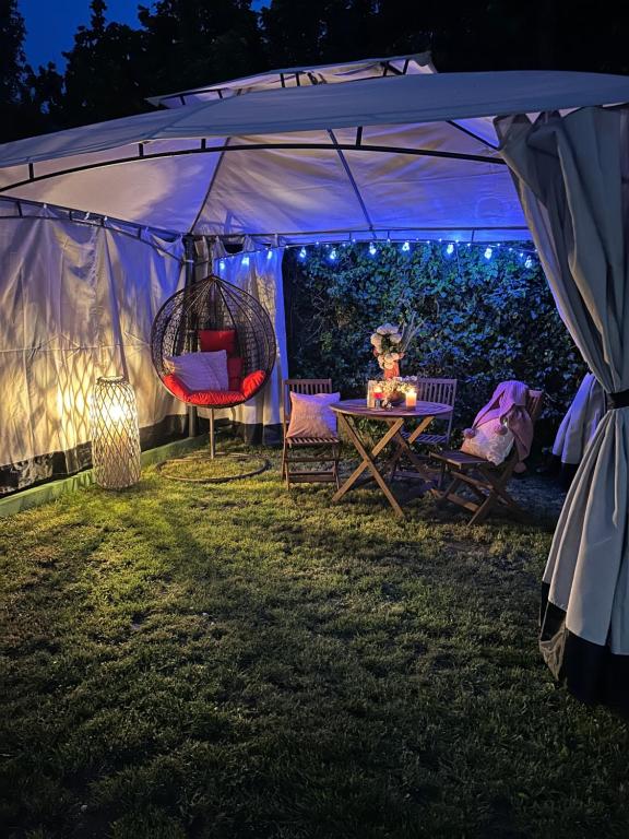 Zahrada ubytování Blue Village Lux
