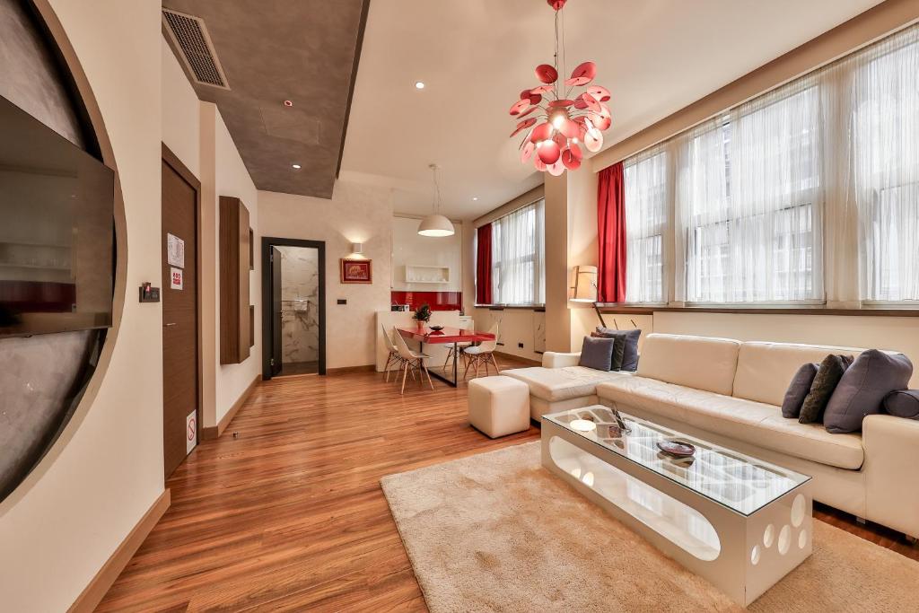 Posezení v ubytování Atera Business Suites