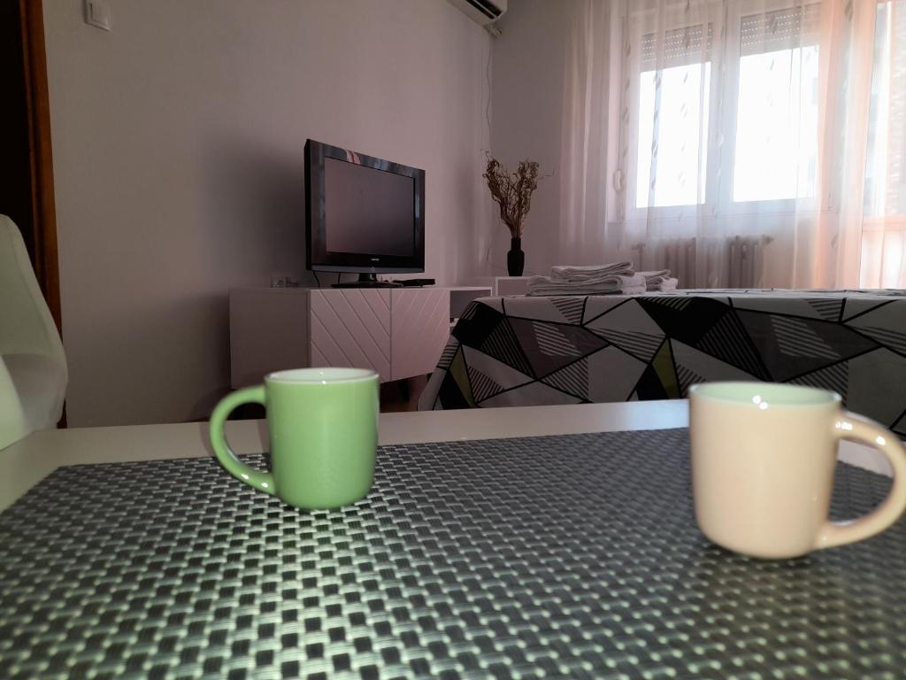 TV a/nebo společenská místnost v ubytování Nikola NS2