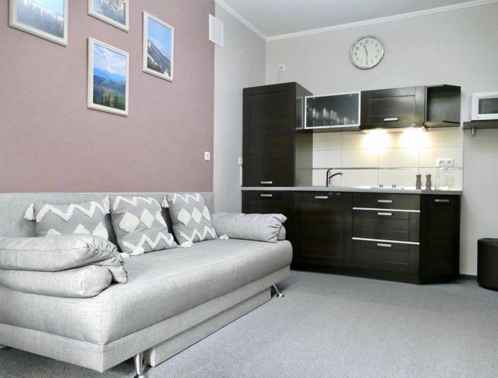Kuchyň nebo kuchyňský kout v ubytování Hotel Skilandhouse