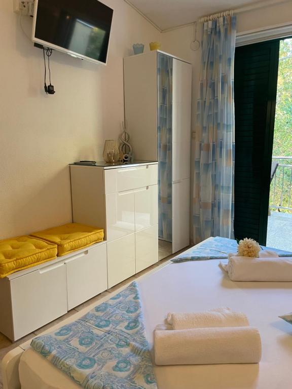 Posteľ alebo postele v izbe v ubytovaní Villa Terra Nostra Hvar