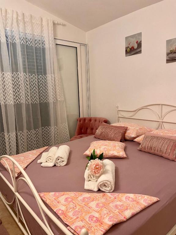 Posteľ alebo postele v izbe v ubytovaní Villa Terra Nostra Hvar