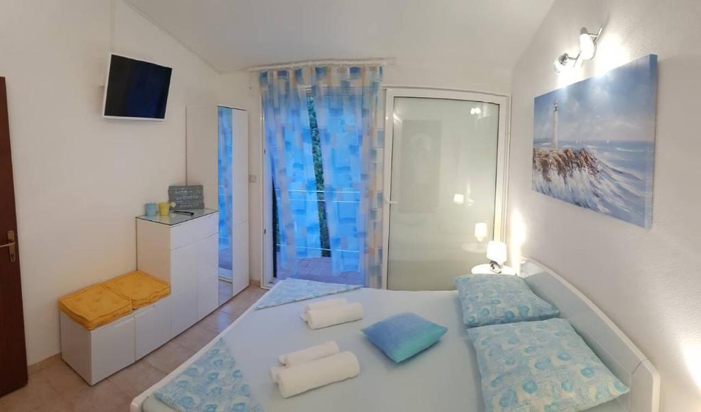 Posteľ alebo postele v izbe v ubytovaní Villa Terra Nostra Hvar