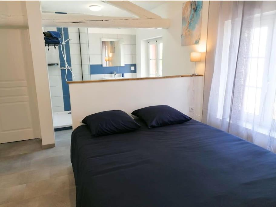 Postel nebo postele na pokoji v ubytování LaSweetHouseBleutée Tout confort